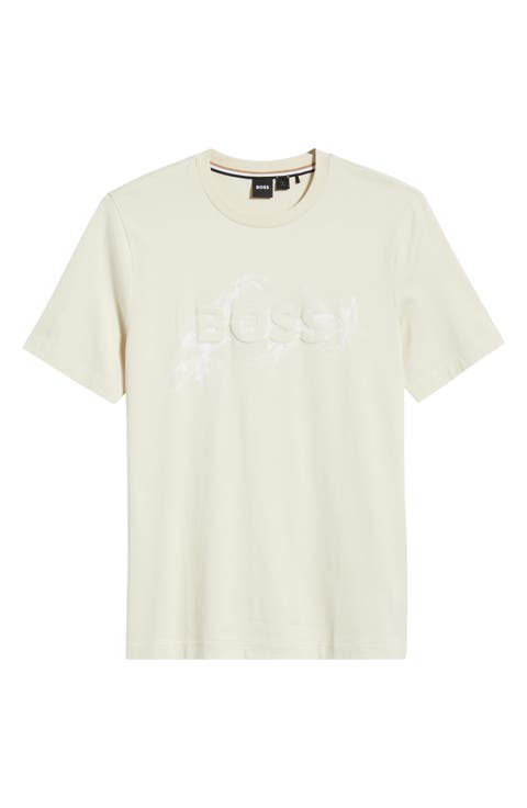 Thompson Embossed Logo Graphic T-Shirt
