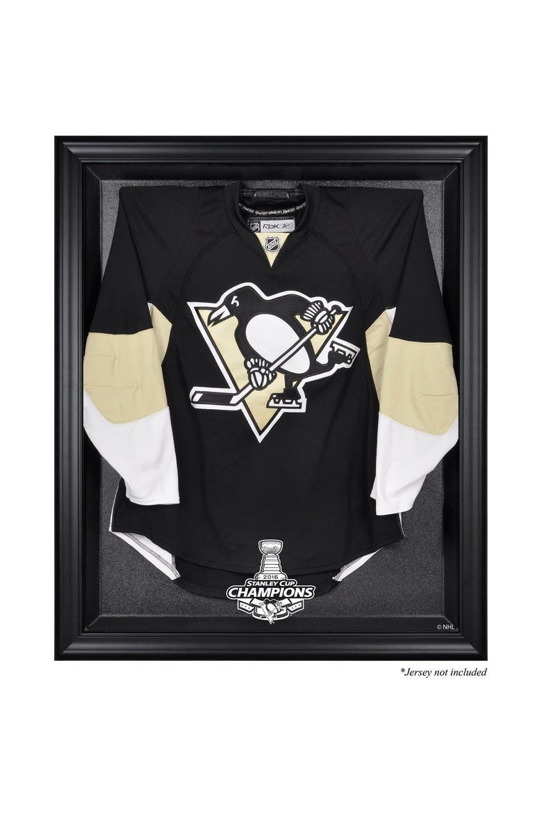 Pittsburgh Penguins 2016 Stanley Cup Champions Black Framed Jersey Display Case, Main, color, Black