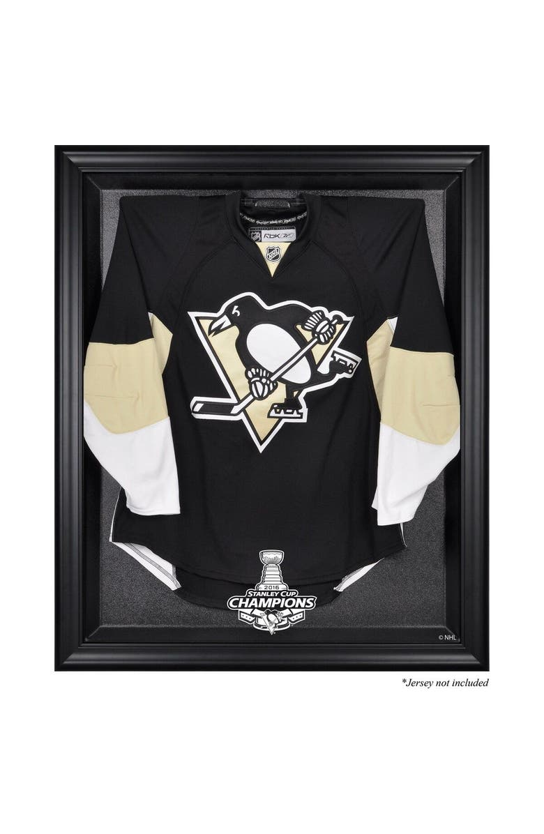 FANATICS AUTHENTIC Pittsburgh Penguins 2016 Stanley Cup Champions Black Framed Jersey Display Case, Main, color, 
