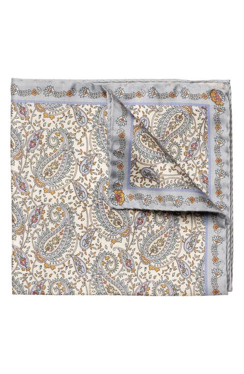 Paisley Silk Pocket Square