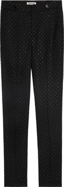 Zadig & Voltaire Panny Diamanté Straight Leg Pants