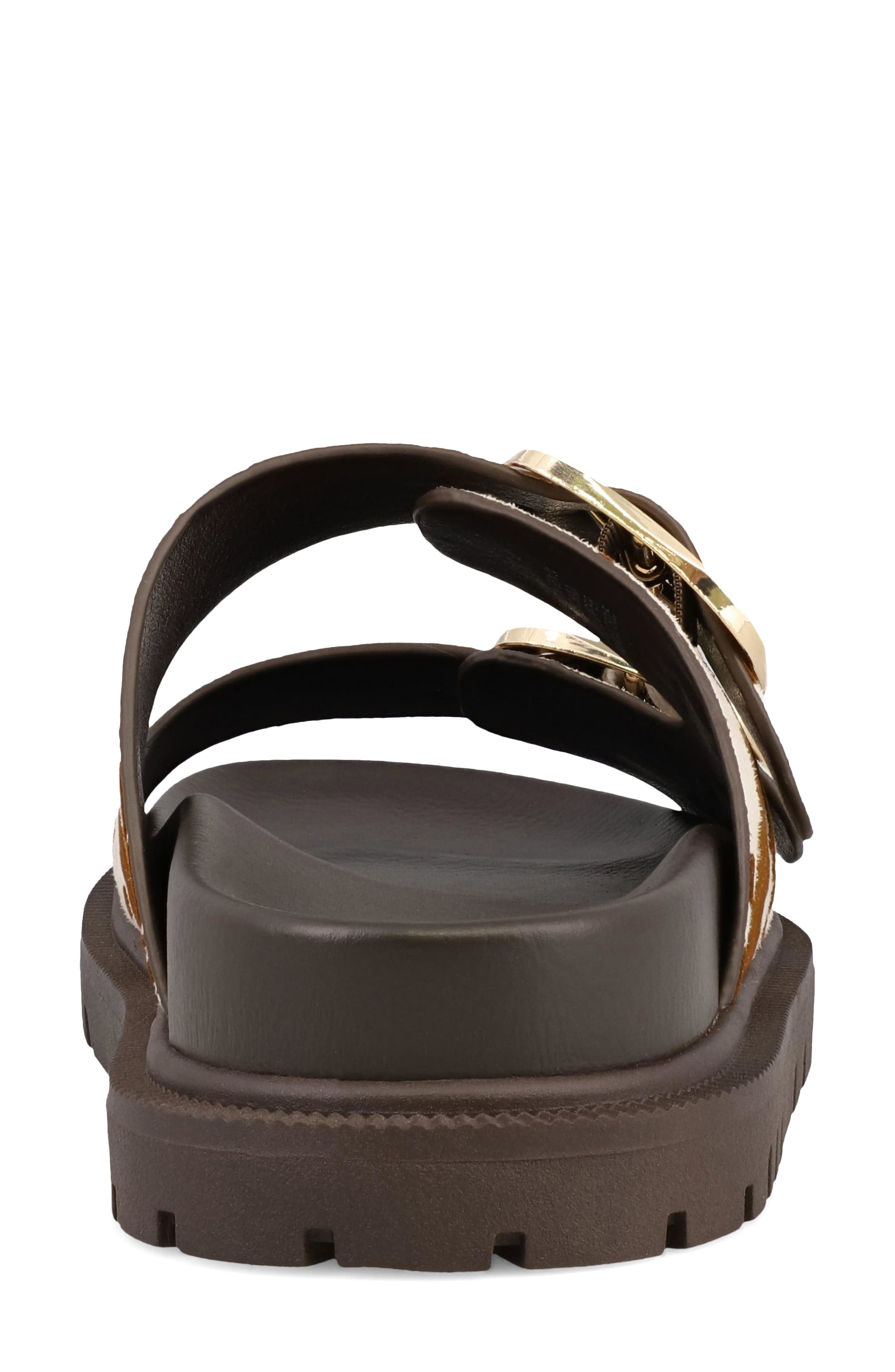 Alttar Slide Sandal, Alternate, color, BROWN COW