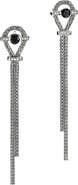 John Hardy Icon Drop Earring, Sterling Silver, Black Sapphire, Diamond (Nordstrom Exclusive)