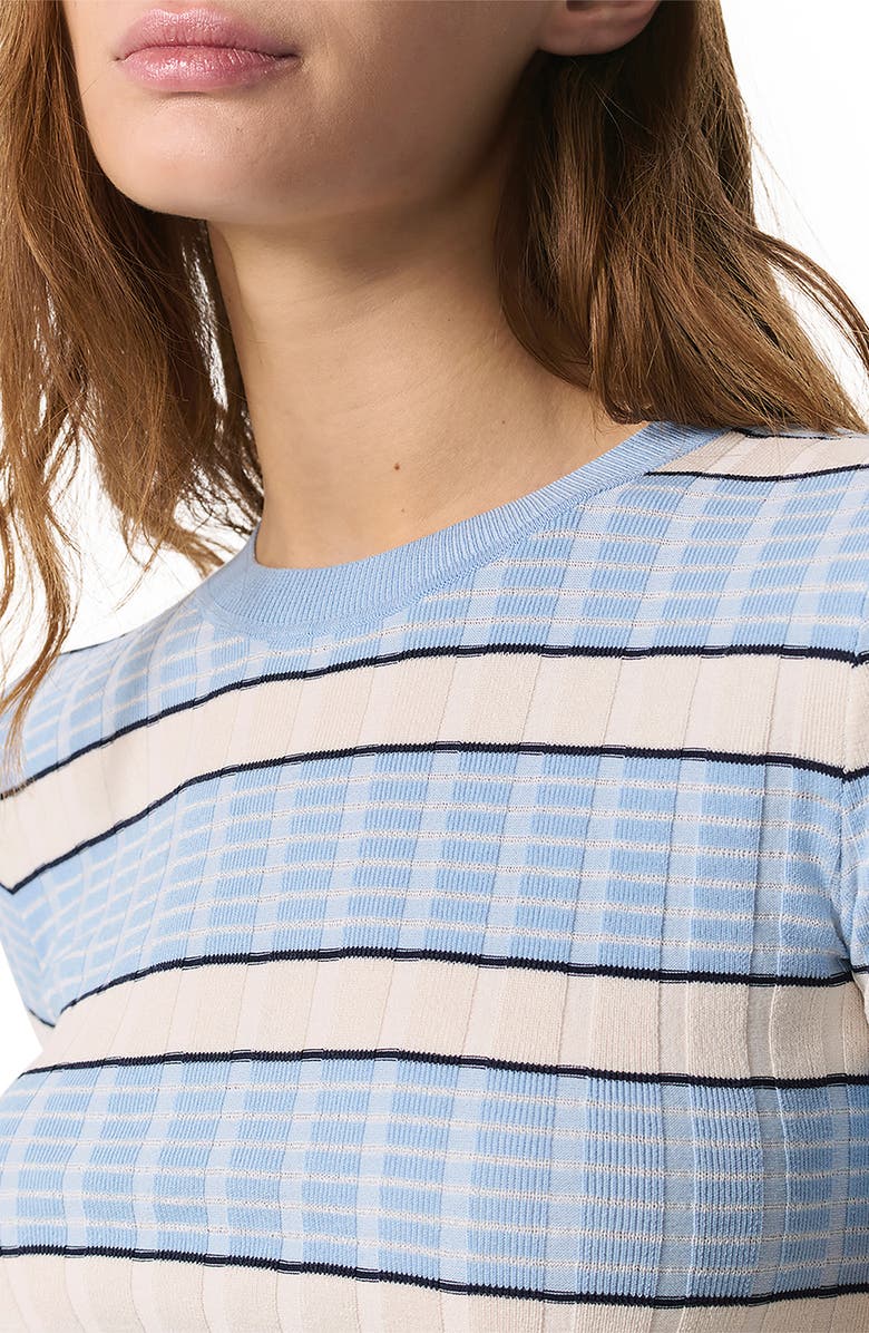 rag & bone Eloise Stripe Short Sleeve Sweater, Alternate, color, 