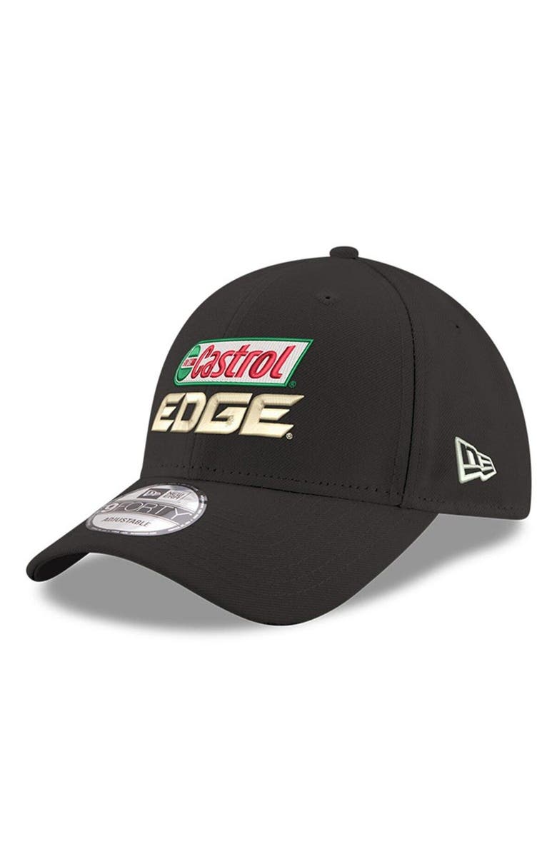 New Era Men's New Era  Black Brad Keselowski Castrol Edge 9FORTY Sponsor Adjustable Hat, Alternate, color, 
