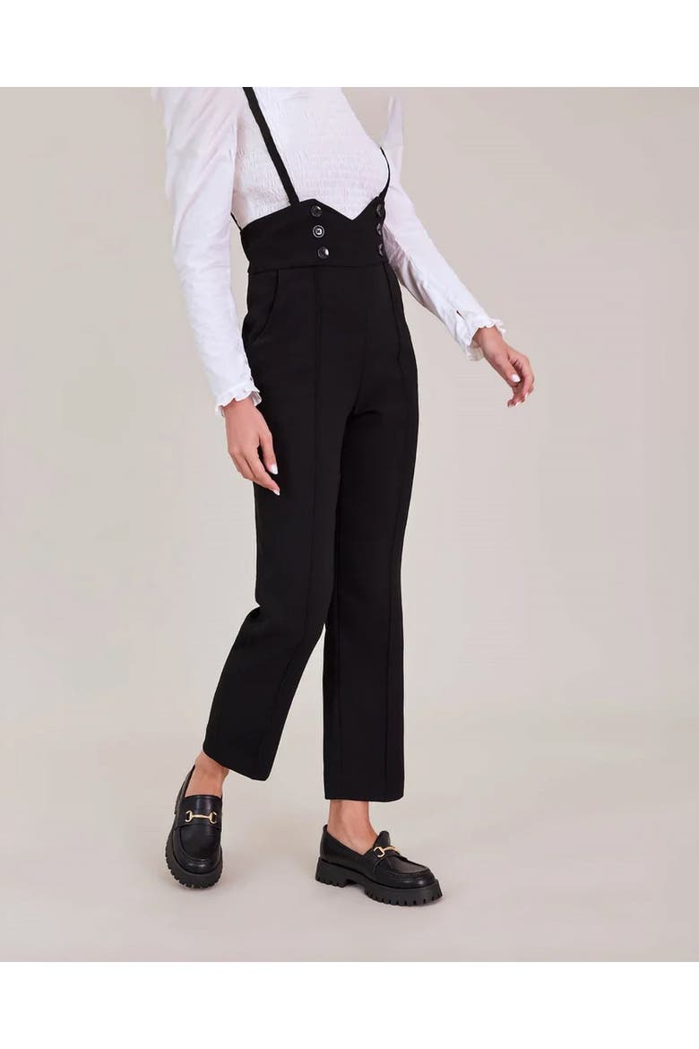 Blake High-Waisted Designer Pants, Alternate, color, Black