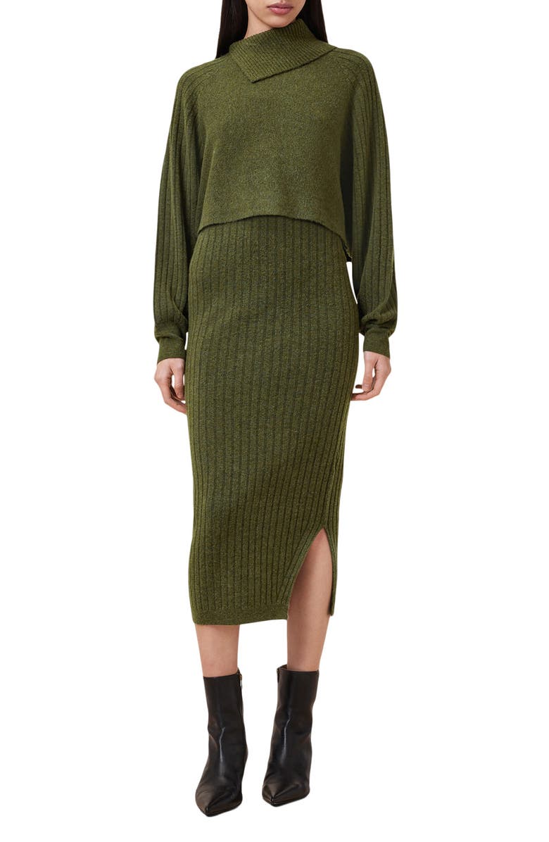 AllSaints Margetta Long Sleeve Sweater & Dress Set, Main, color,