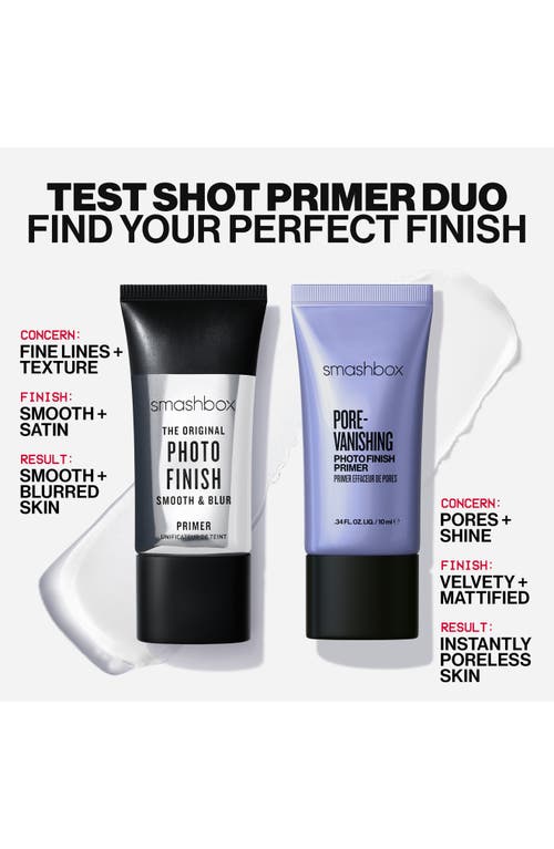 Smashbox Test Shot Primer Set (limited Edition) $34 Value In Transparent
