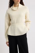 Theory Cinch Waist Wool & Cashmere Sweater