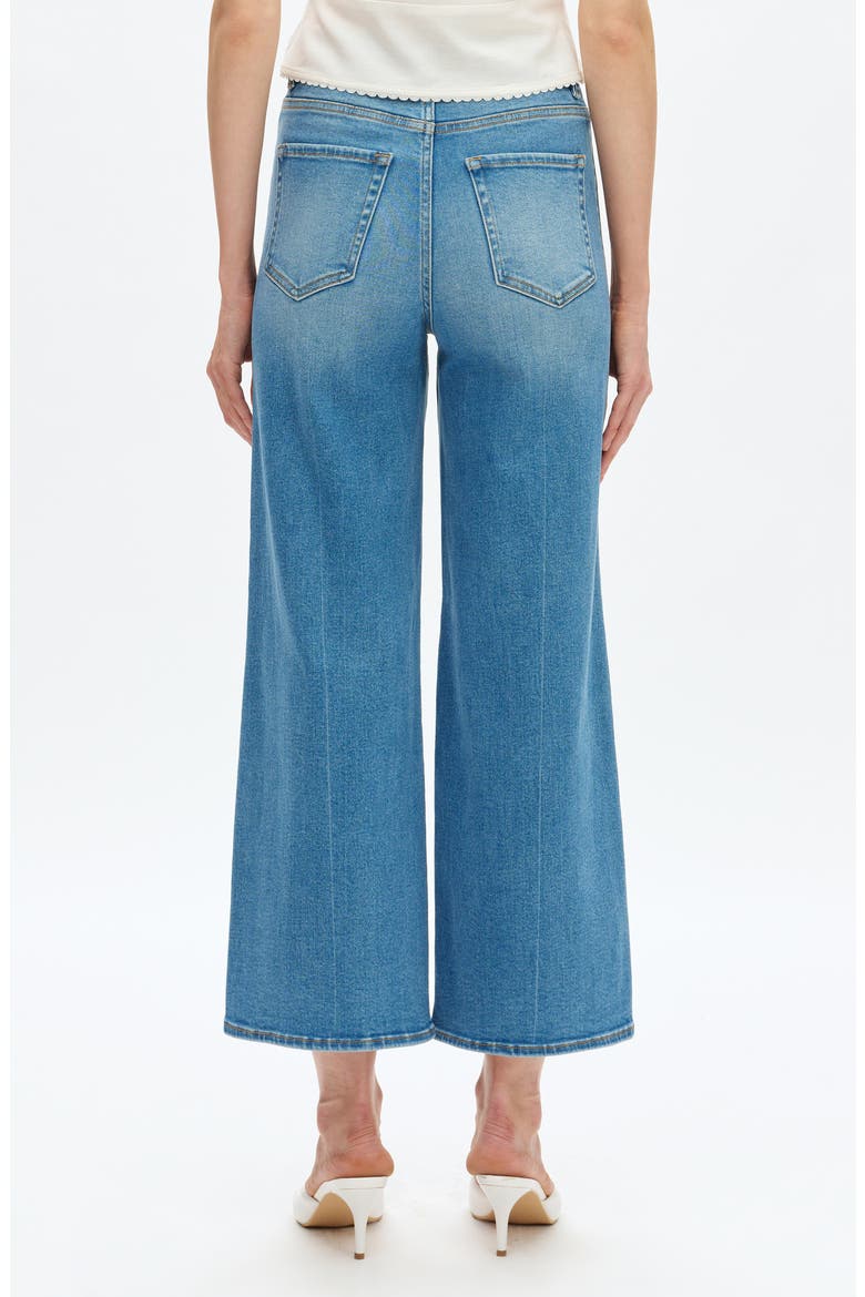 Orson Exposed-Button Fly Wide Leg Jeans, Alternate, color, MEDIUM BLUE