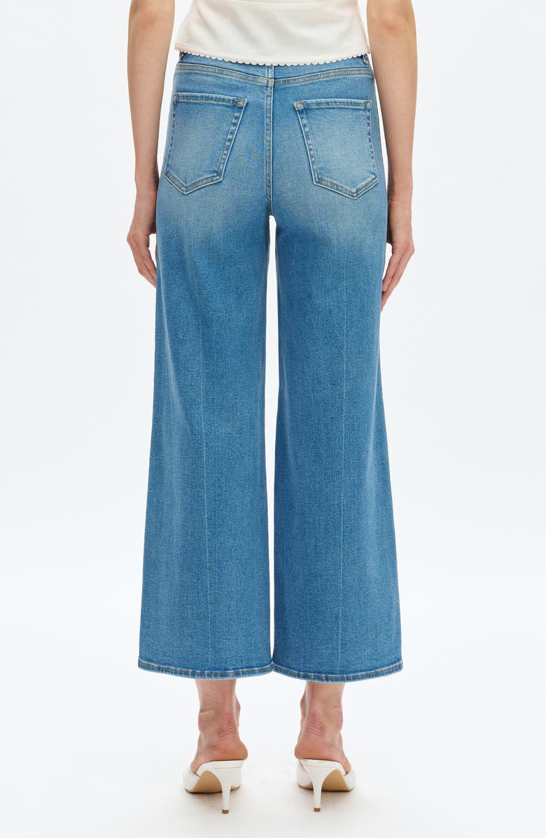 Bayeas Orson Exposed-Button Fly Wide Leg Jeans, Alternate, color, 