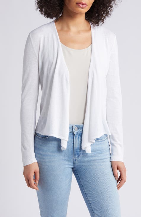 Ladies white cardigan hotsell