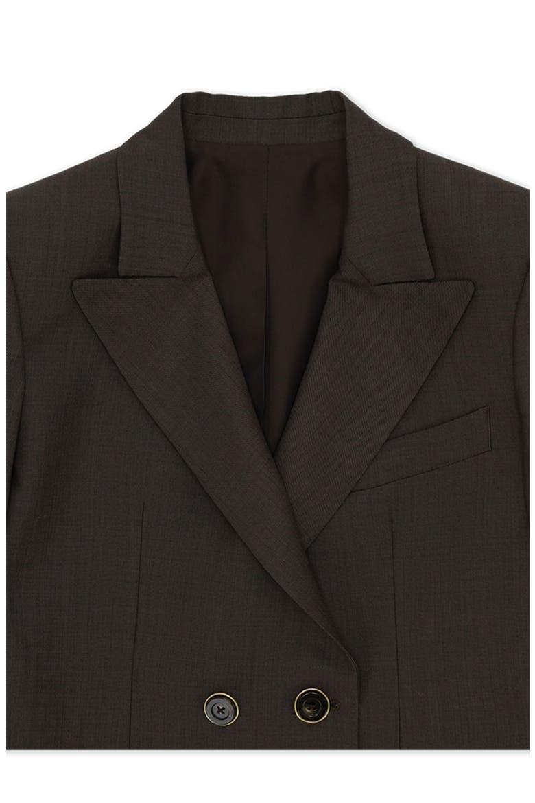 Dark Brown Fresco Wool Suit, Alternate, color, Dark Brown