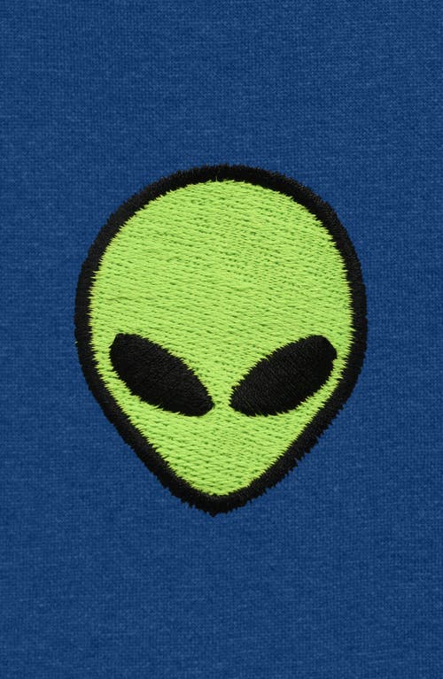 Dalix Mens Alien Midweight Fleece Short In Blue