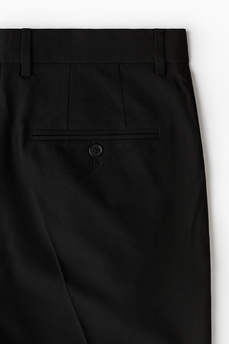 Slim Fit Tailored Trousers, Alternate, color, Black
