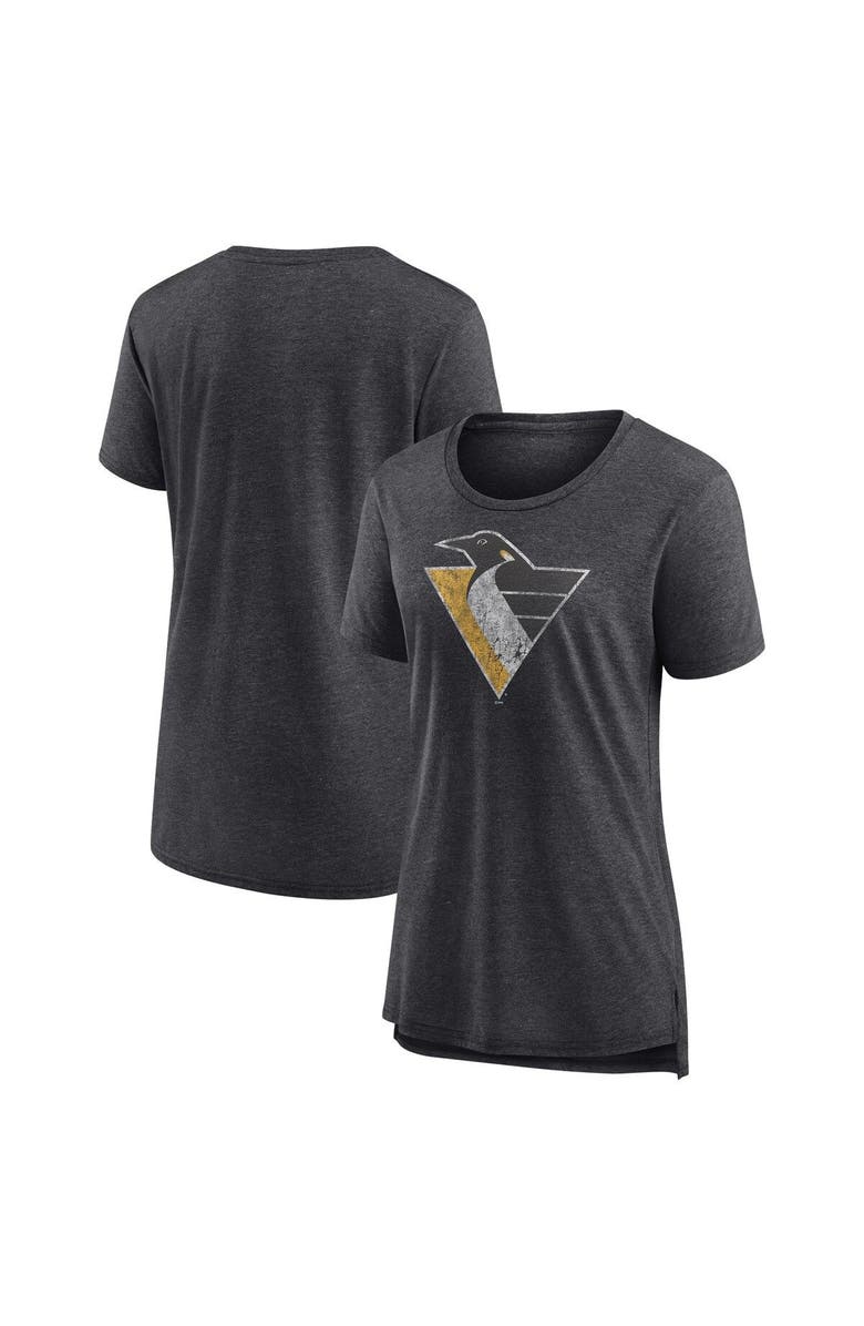 FANATICS Women's Fanatics Branded Heather Charcoal Pittsburgh Penguins Special Edition 2.0 Modern T-Shirt, Main, color, 