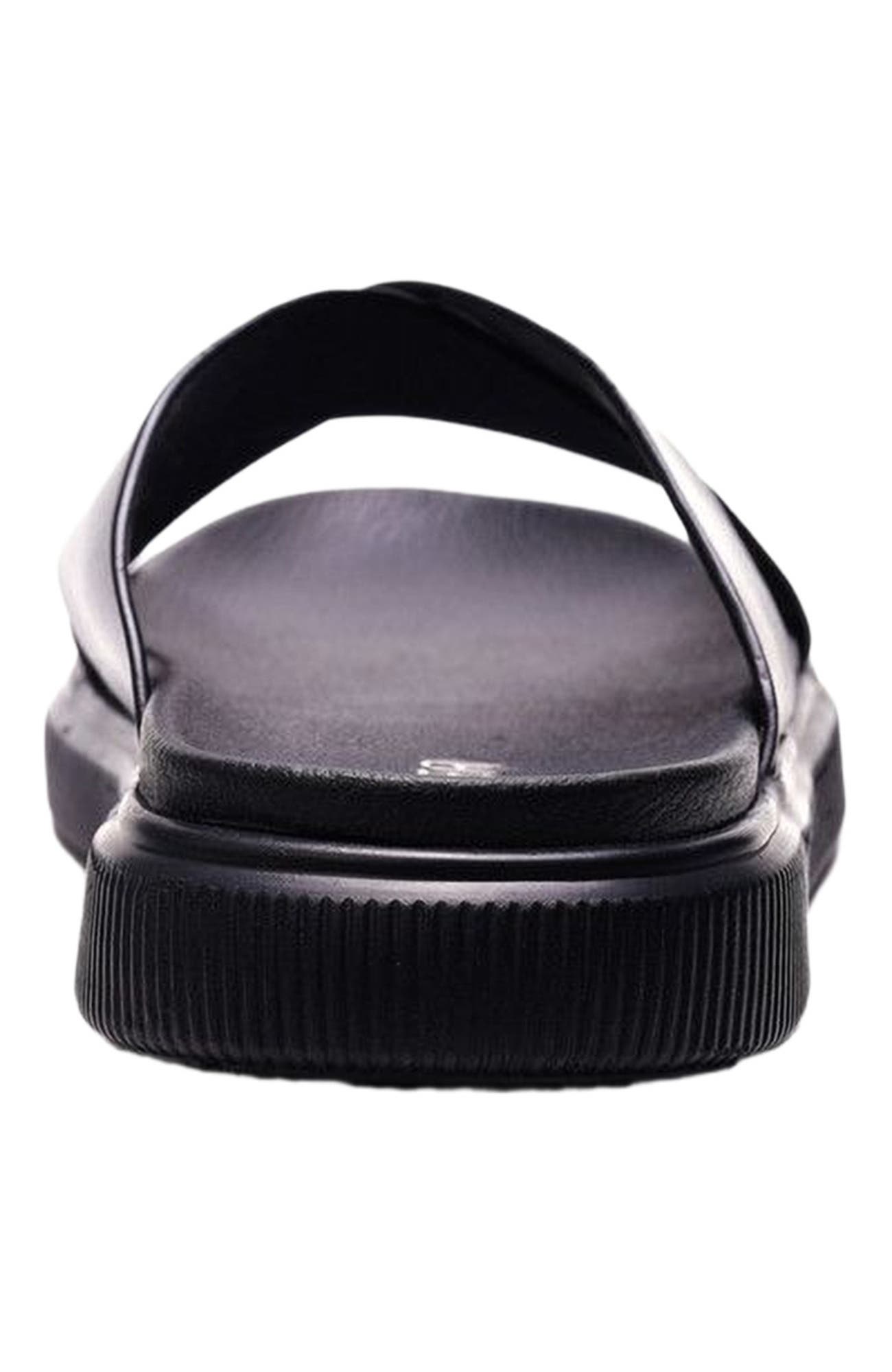 A. Veer Rioza Sandal, Alternate, color, Black Leather