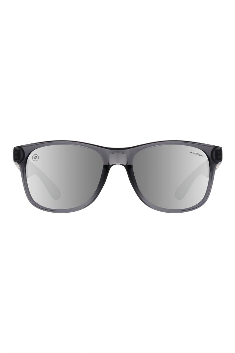 53.5mm M Class X2 Polarized Square Sunglasses, Main, color, SMOKE SHADOW