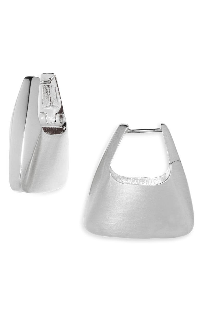 Dean Davidson Oslo Hinge Square Hoop Earrings, Main, color, Silver