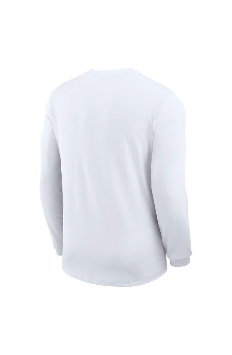 Nike Men's Nike White Georgia Bulldogs 2025 Sideline Coach UV Performance Long Sleeve T-Shirt, Alternate, color, 