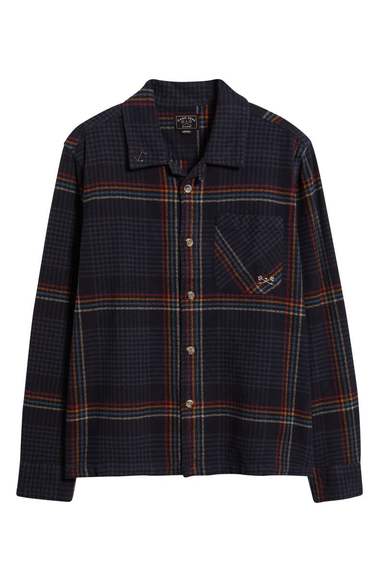 DARK SEAS Blanton Cotton Button-Up Shirt, Alternate, color, Black
