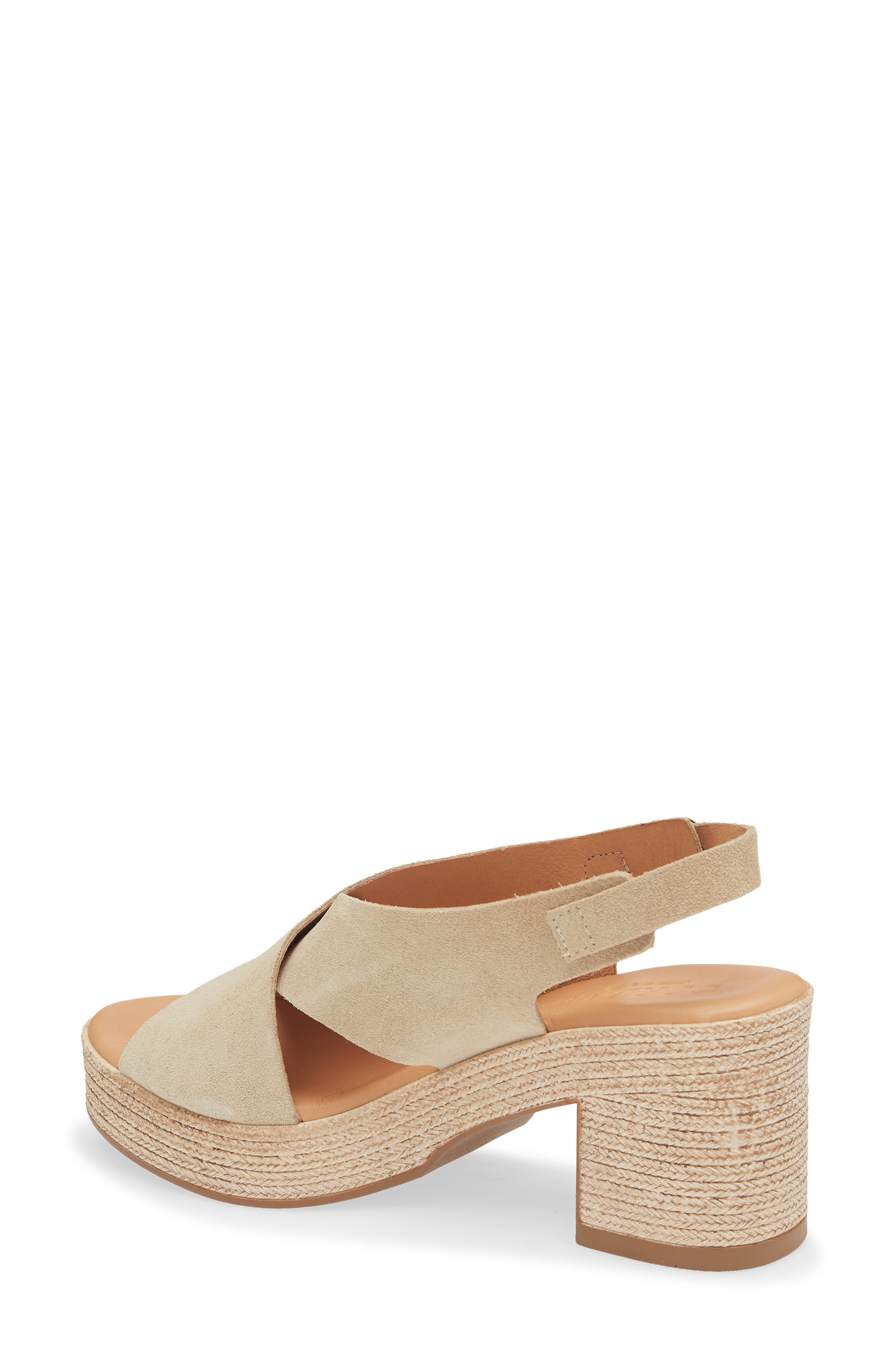 Marianne Slingback Platform Sandal, Alternate, color, DUNE SUEDE