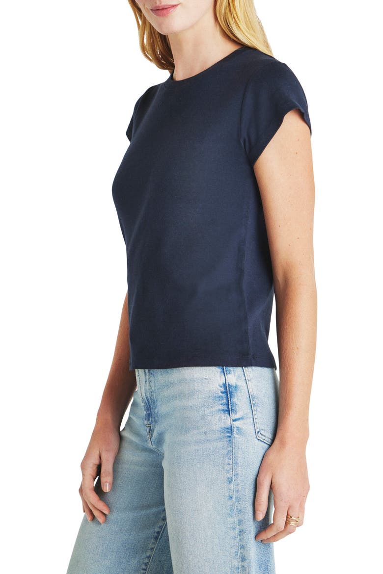 Faye Crewneck Tee, Alternate, color, NAVY