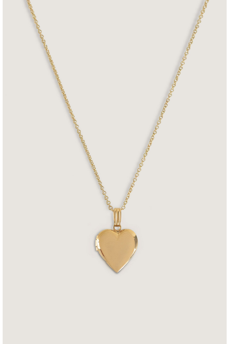 Maison Heart Locket Necklace, Main, color, Gold