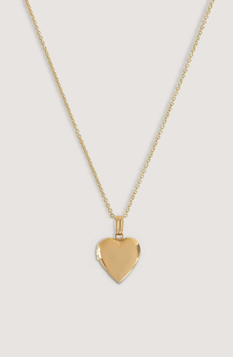 Kinn Maison Heart Locket Necklace, Main, color, Gold