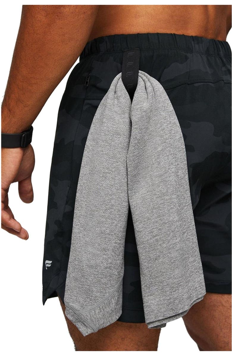 Fabletics Men's The 7" One Short, Alternate, color, Black Tactical Camo