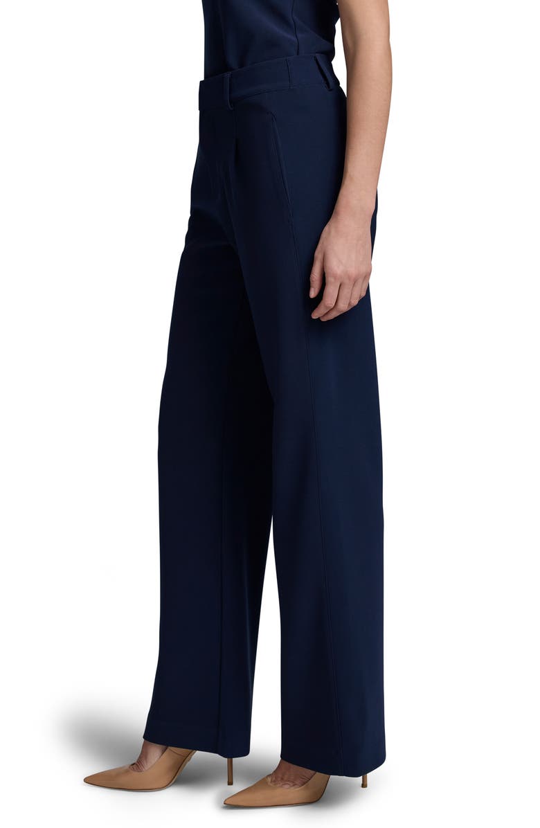 NIC+ZOE Scuba Knit Wide Leg Pants, Alternate, color, Dark Indigo