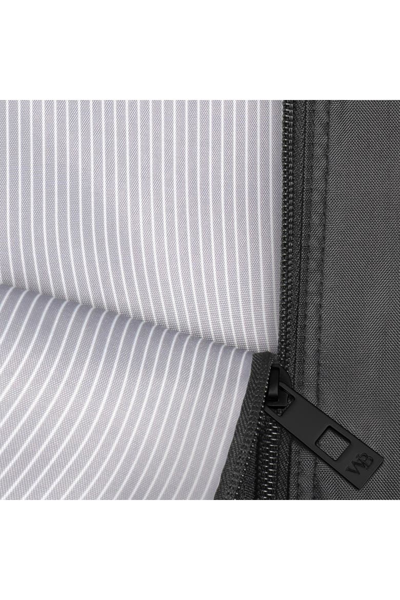 60" Premium Tri-Fold Travel Garment Bag with exterior pocket, Alternate, color, Black B1Gold