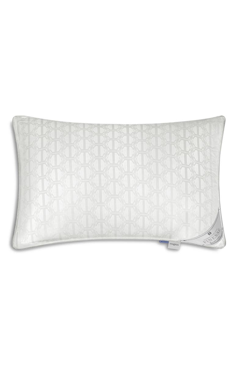 Togas Finesse silk cotton pillow, Main, color, White