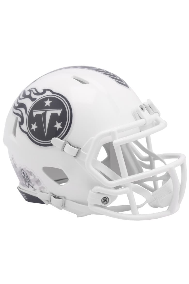 Tennessee Titans 2024 NFL Salute to Service Riddell Speed Mini Helmet, Main, color, White
