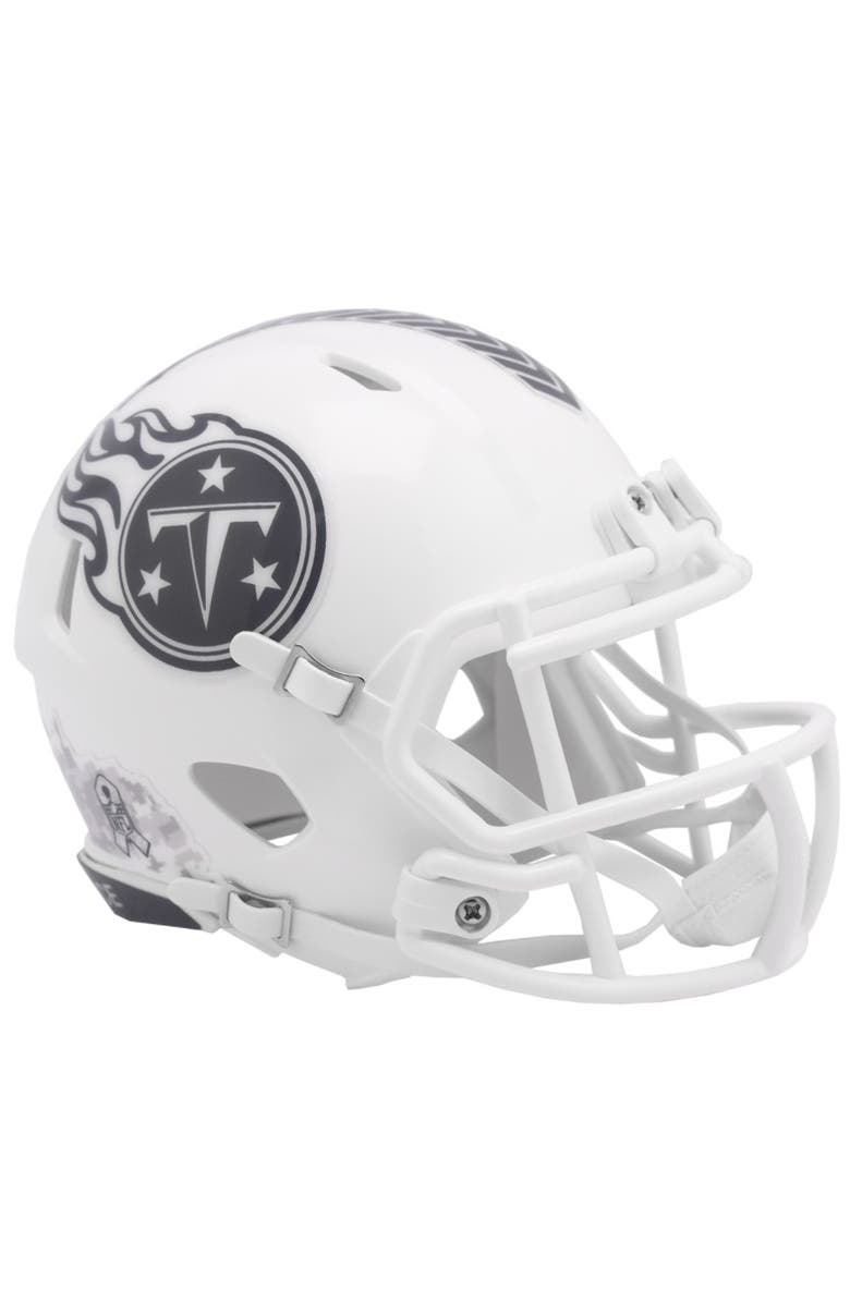 RIDDELL Tennessee Titans 2024 NFL Salute to Service Riddell Speed Mini Helmet, Main, color, White
