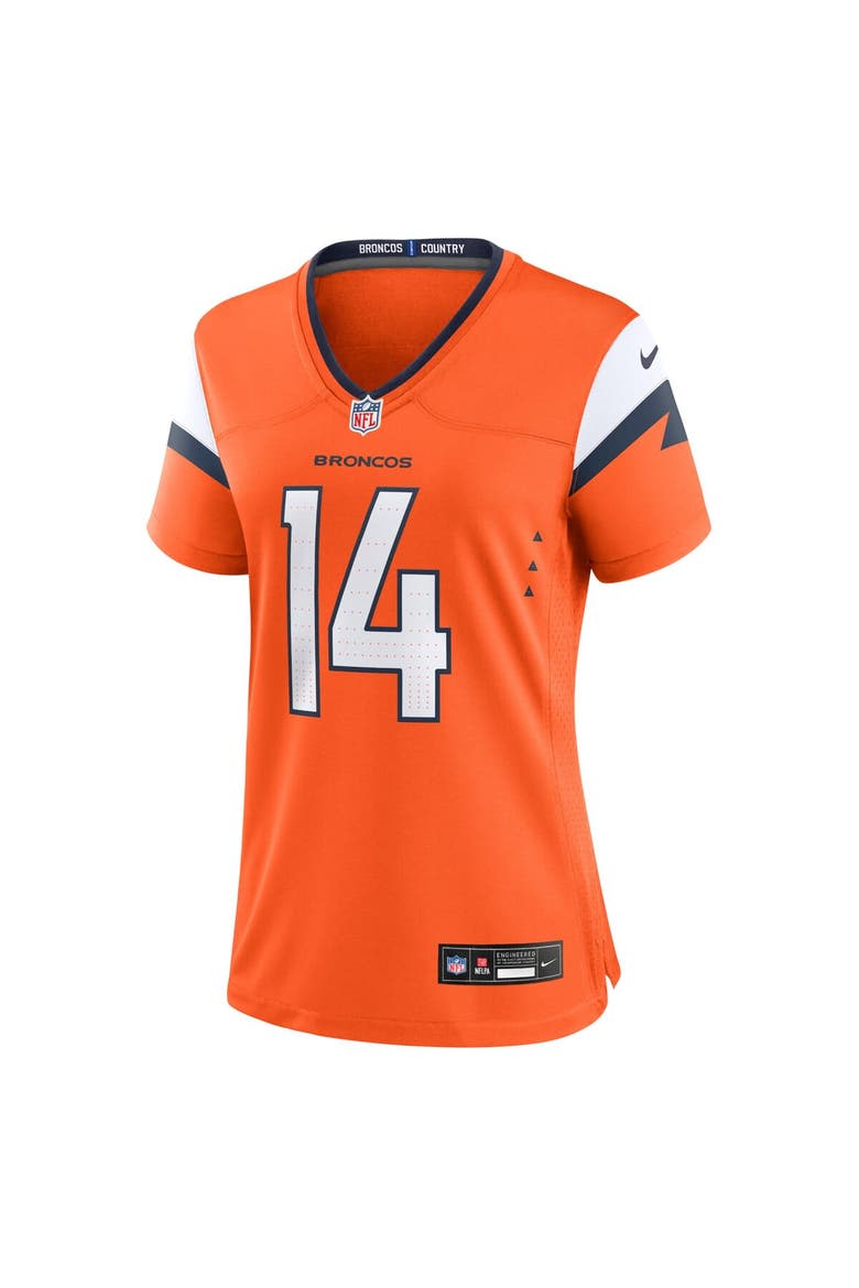 Women's Nike Courtland Sutton Orange Denver Broncos Mile High Collection Game Jersey, Alternate, color, Orange