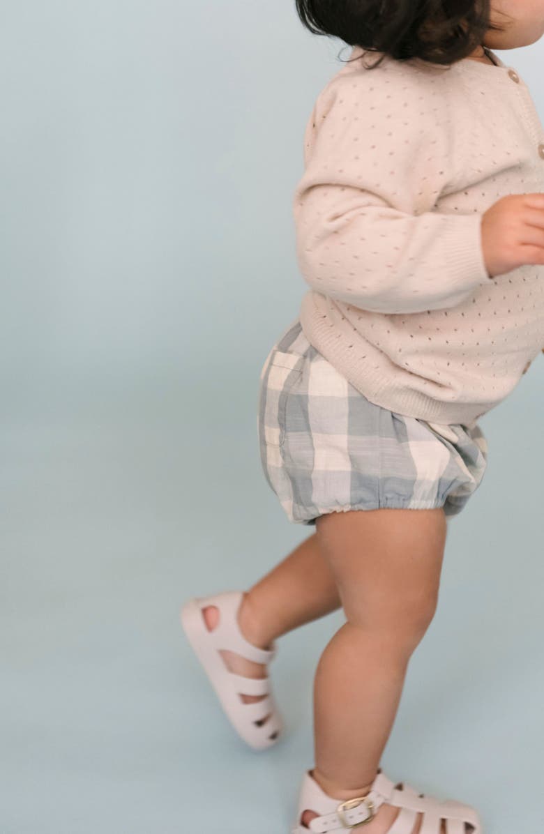Pehr Check Organic Cotton Bloomers, Alternate, color, Pond