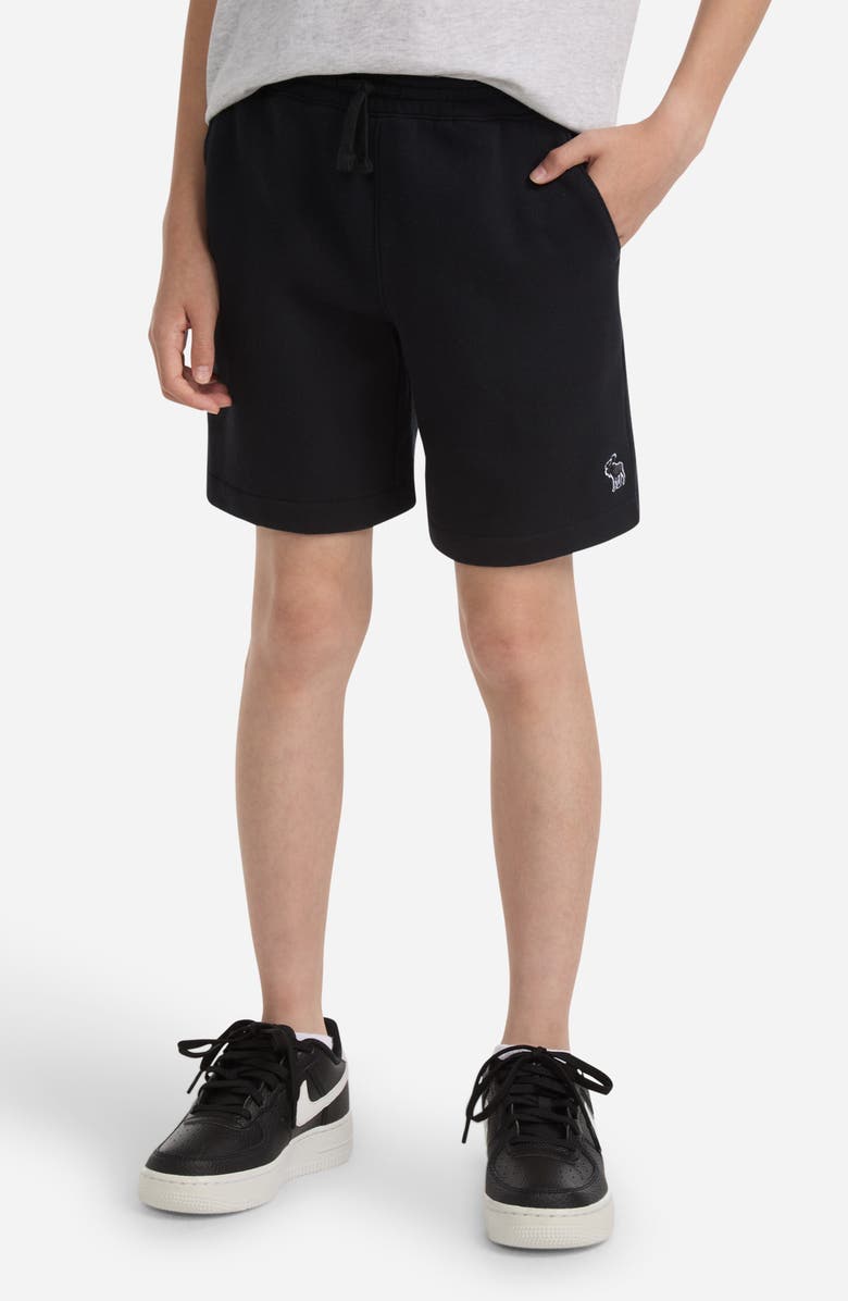 abercrombie kids Kids' Essential Fleece Shorts, Alternate, color, Anthracite