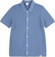 abercrombie kids Kids' Swolo Button-Up Sweater Polo