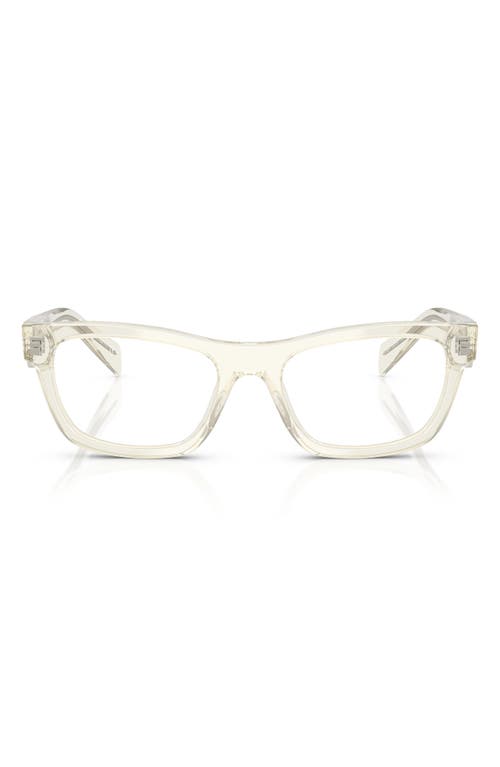 Prada 54mm Butterfly Optical Glasses In Champagne