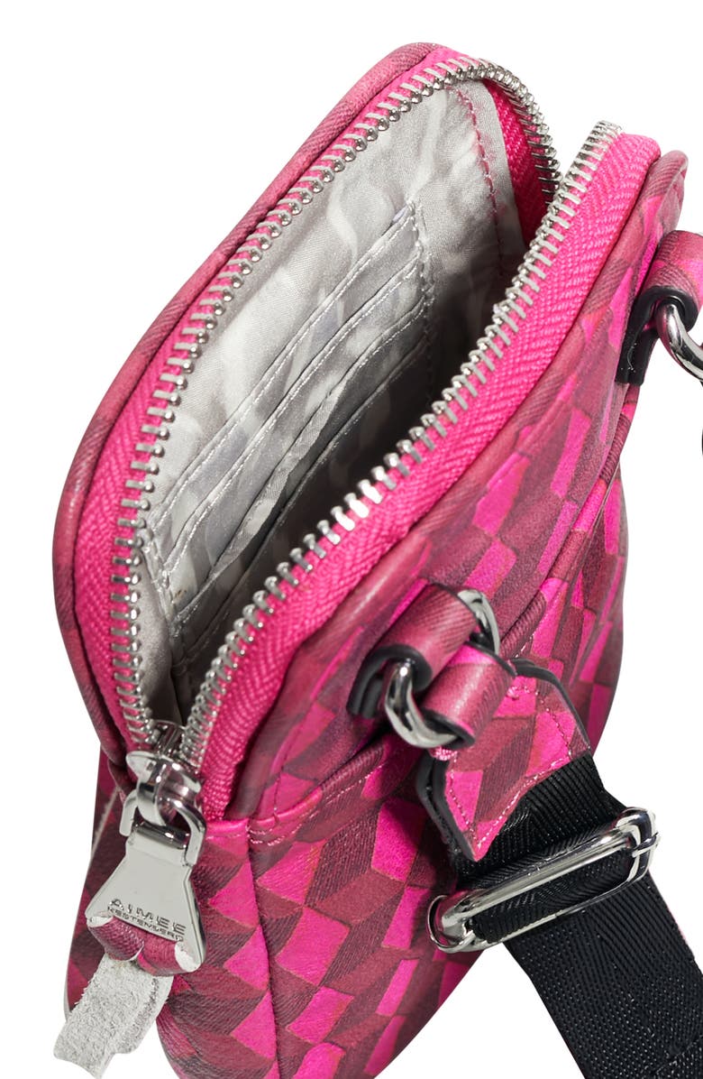 AIMEE KESTENBERG Capri Quilted Leather Crossbody Phone Bag, Alternate, color, Magenta Diamond