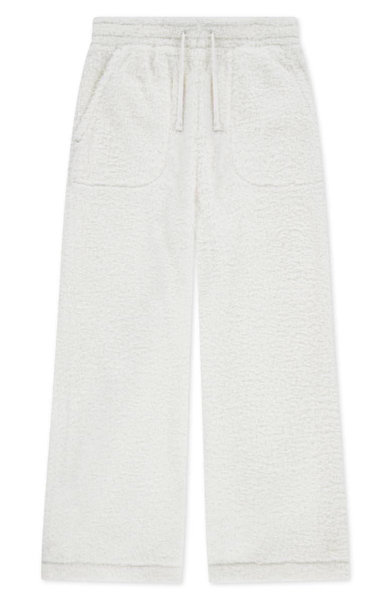 abercrombie kids Kids' Cozy Fleece Wide Leg Sweatpants, Main, color, Jet Stream