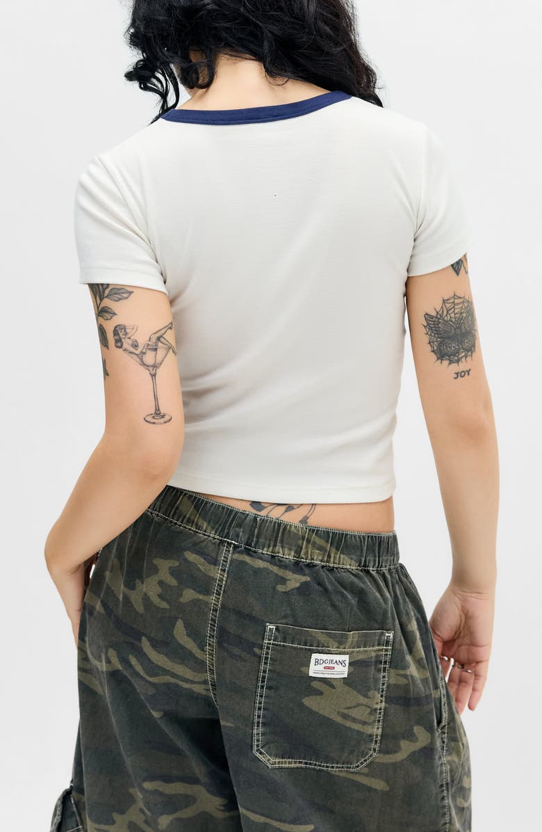 BDG Urban Outfitters Soda Cotton Graphic Baby Tee, Alternate, color, White