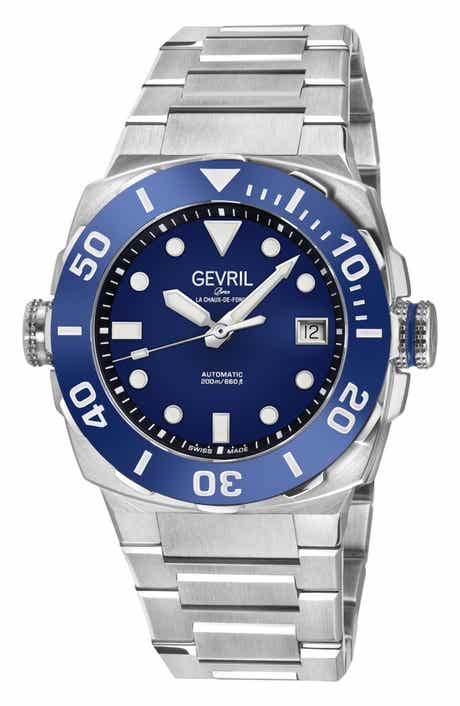 GEVRIL Fortuna Automatic Stainless Steel Bracelet Watch