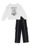 Kids' Varsity Bear Pullover & Cargo Pants Set