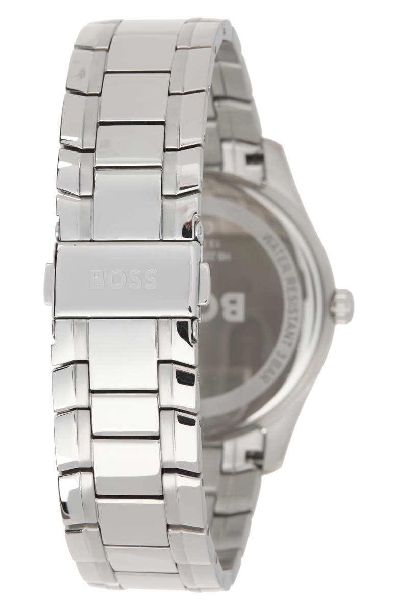 BOSS Ambassador Bracelet Watch, 44mm, Alternate, color, Black Dial