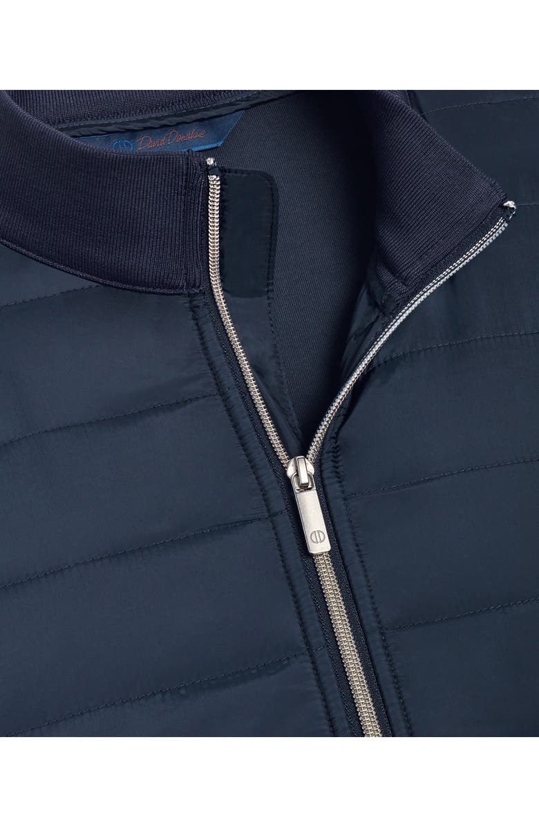 David Donahue Quilted Jacket, Alternate, color, Navy