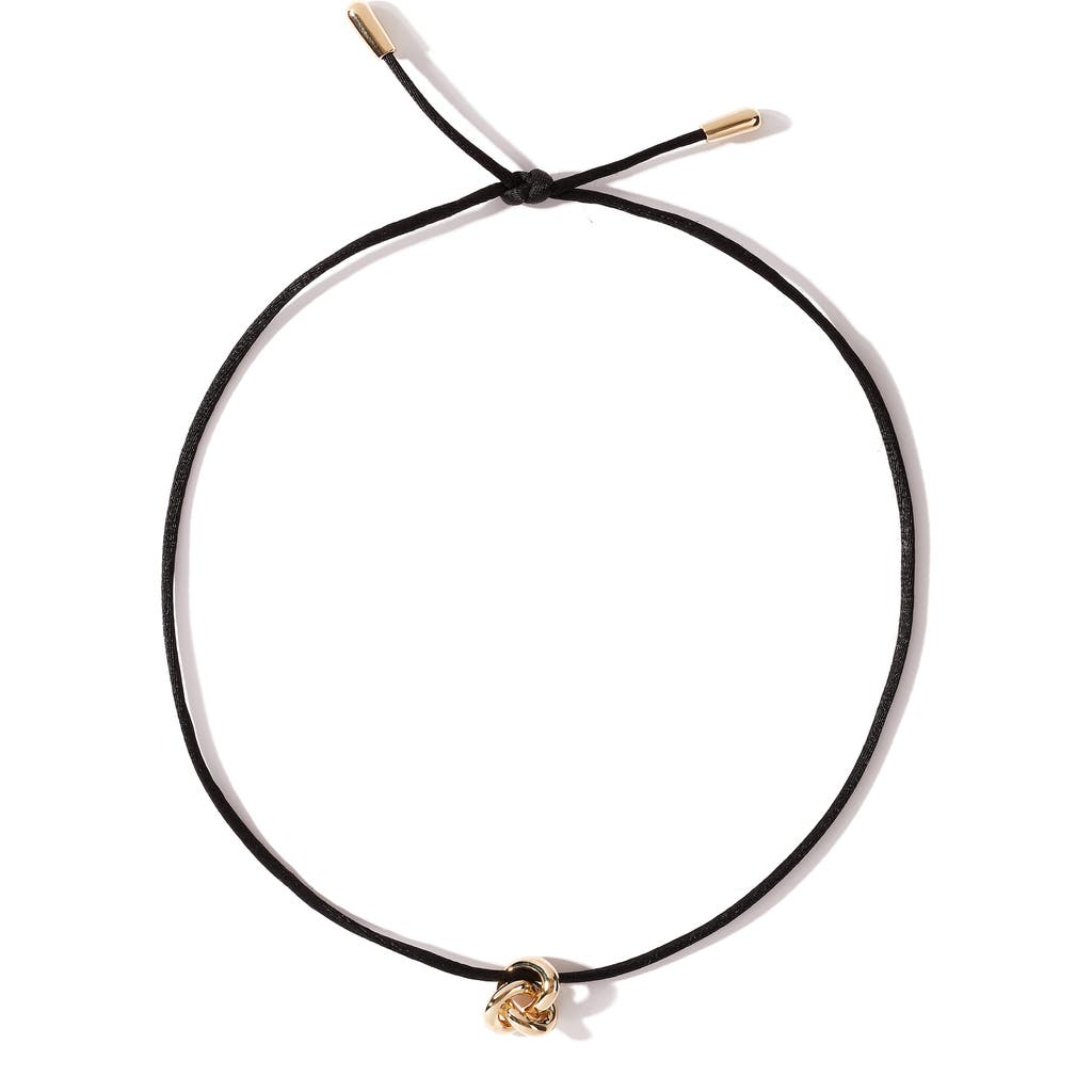 Otiumberg 14kt Gold Vermeil Cord Knot Necklace in Yellow Toned Gold  product