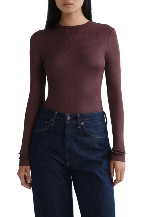 Delphi Slim Ribbed Tee