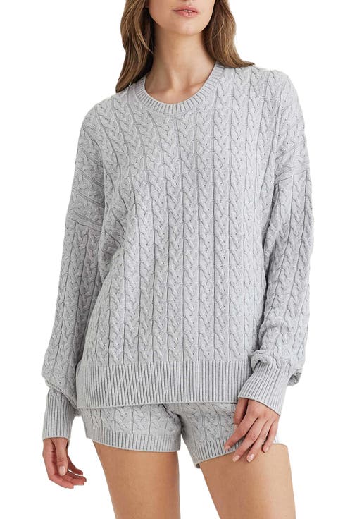 Cozy Cable Long Sleeve Pajama Top